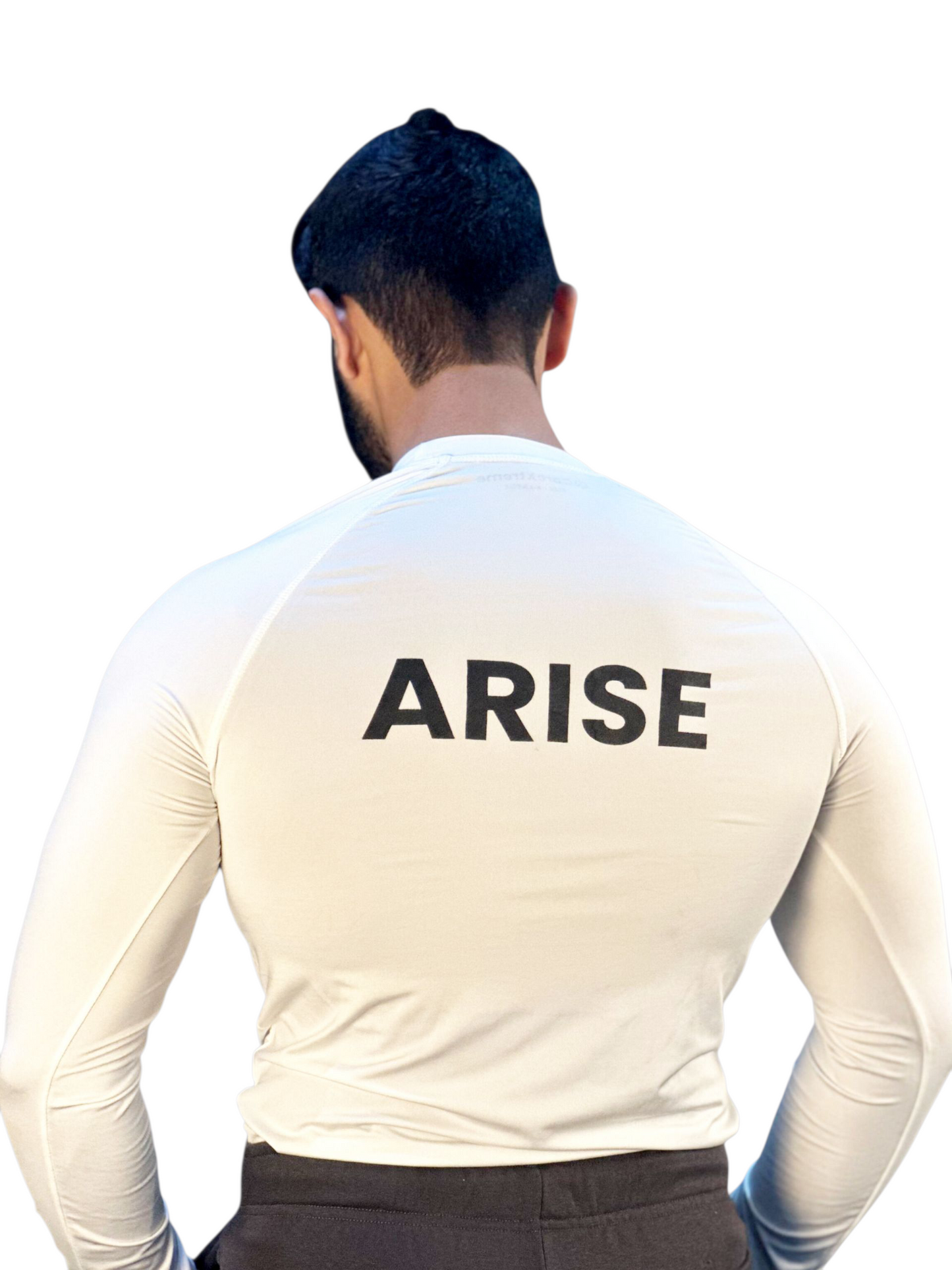 Full-Sleeve White Compression Shirt
